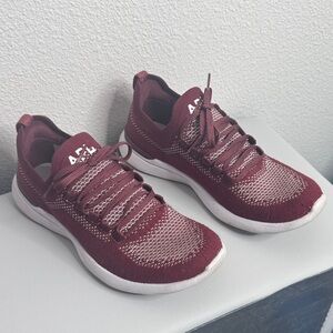 APL Women's Maroon Knit Sneakers